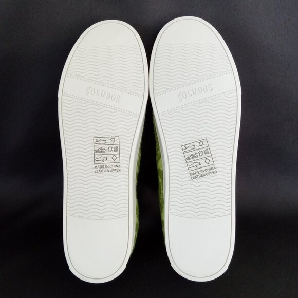 SOLUDOS Ibiza Platform Psychedelic Spiral Sneaker White/Green Women Size 8.5 - Picture 16 of 16